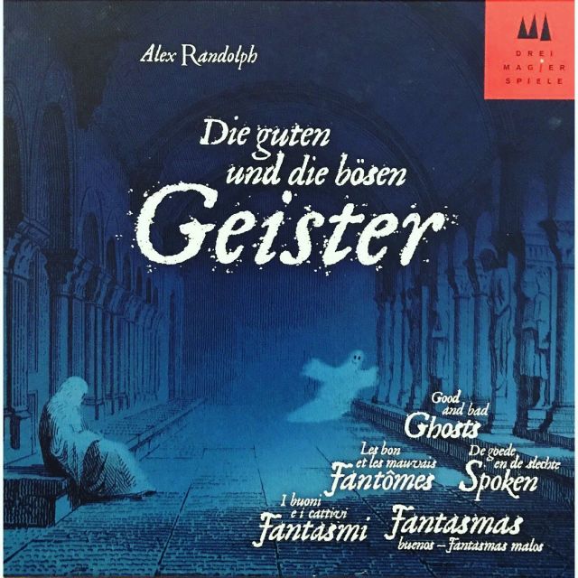 ガイスター　Geister
デザイナー:アレックス・ランドルフ

2人用、ルール簡単、面白い。ほんと良いゲーム。

これはドイツ語版の箱。
ルール覚えたら言語依存ないし何語版でも問題ない。

#ガイスター
#Geister

#ランドルフ

#プレイ人数2人

#対象年齢8歳〜99歳
#プレイ時間10〜20分

#ボードゲーム
#ボドゲ
#boardgames